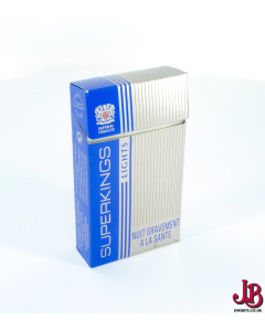 A vintage Superkings Lights 20 empty cigarette box / packet  - card paper