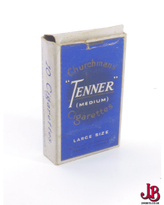 An old empty Churchmans Tenner cigarette box / packet / pack