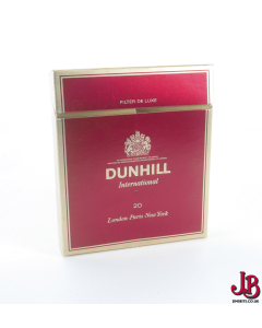A vintage Dunhill International 20 empty cigarette box / packet  - card paper 

