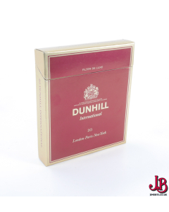 A vintage Dunhill International 20 empty cigarette box / packet  - card paper 

