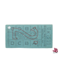 Vintage Brighton, Hove & District Omnibus Bus Ticket 2D Used - Regency Mattress