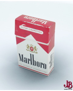 An old empty Marlboro cigarette box / packet / pack