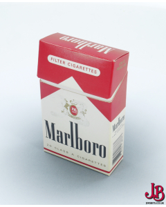 An old empty Marlboro cigarette box / packet / pack