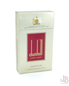 A vintage Dunhill Luxury Length 20 empty cigarette box / packet  - card paper 

