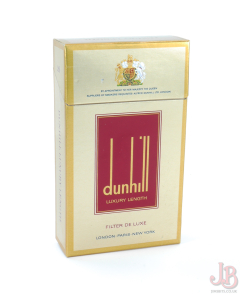A vintage Dunhill Luxury Length 20 empty cigarette box / packet  - card paper 


