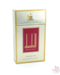 A vintage Dunhill Luxury Length 20 empty cigarette box / packet  - card paper 

