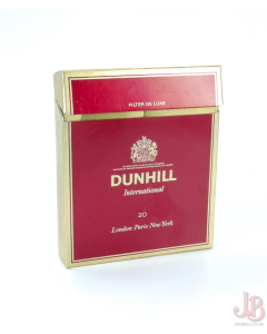 A vintage Dunhill International 20 empty cigarette box / packet  - card paper 

