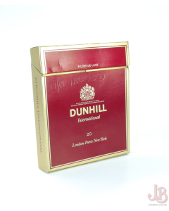 A vintage Dunhill International 20 empty cigarette box / packet  - card paper 

