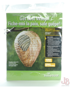 Get lost Wasp - natural wasp deterrent - fake nests x 2