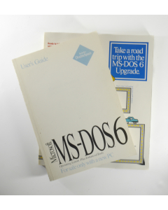 Vintage Microsoft MS DOS 6 Users Guide and MS DOS 6 upgrade 1993