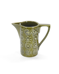 Portmeirion Totem Dark Green coffee milk jug 10cm Susan William-Ellis