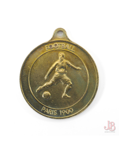 Smiths Commemoration Of Olympic Games 1896 1984 Medal - Football Paris 1900