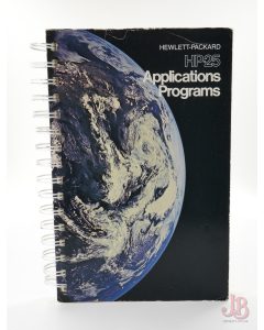Vintage Hewlett-Packard HP25 HP-25 Calculator Applications Programs Manual 1975