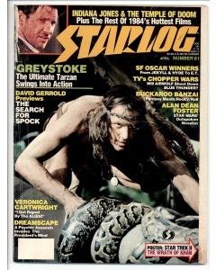 Vintage copy of Starlog Magazine #81 April 1984