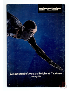Vintage January 1984 ZX Spectrum Software and Peripherals Catalogue