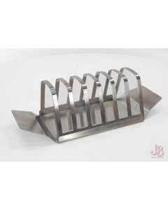 Vintage Empire Made mid centaury stainless steel 6 slice toast rack