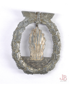 Vintage Original WWII German Kriegsmarine Minesweepers Badge - Schwerin Berlin