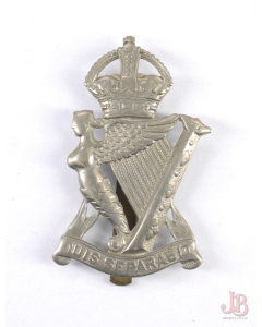 Vintage Original - Royal Irish / Ulster Rifles cap badge with slider - used
