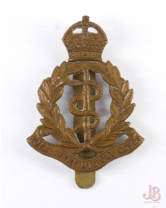 vintage WWII British Army Royal Army Medical Corps - RAMC - Cap badge Slider 