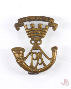 vintage british WWII Somerset Light Infantry Regiment Collar badge - lugs