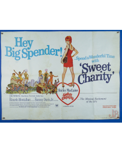 Vintage Film Movie poster, Shirley Maclaine, Sammy Davis Jr - Sweet Charity 1969