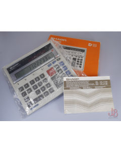 Sharp CS-2130 COMPET D12 calculator - solar - boxed - manual - Great Condtion
