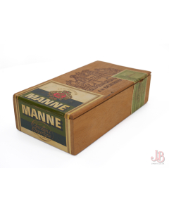 J P Schmidt Jun - Manne - Vintage Danish Wooden Cigar Box - Denmark