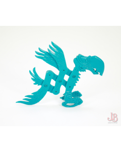 Vintage Kellogg's 1970's Stretch Pet - Turquoise Vulture - Premiums Cereal Toy