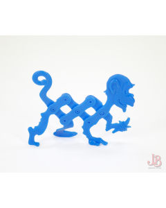 Vintage Kellogg's 1970s Stretch Pet - Blue  Monkey - Premiums Cereal Toy

