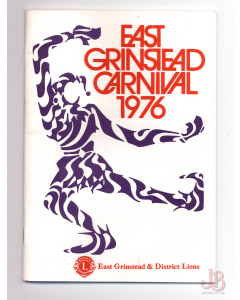 Original edition of the East Grinstead Carnival 1976 Program / Brochure  - Lions