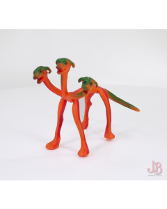 Vintage 1970 / 1980's - 3 headed Hydra Monster Bendy Toy Dog - Made in Hong Kong