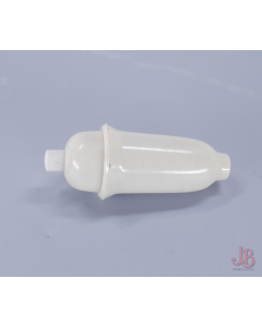 Vintage White Bakelite Pear Lamp Light Switch - Cord Hanging Button Tassel Gland