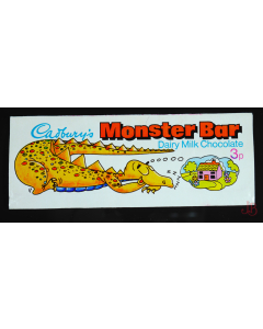 1970's Vintage Cadbury's Chocolate Monster Bar Wrapper - Dinosaur Dreams - UK 3p