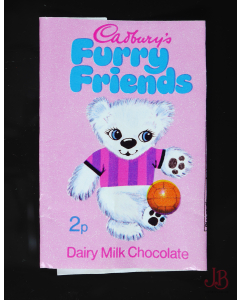 1970 Vintage Cadburys Furry Friends - Milk Chocolate Wrapper - Peter Polar Bear
