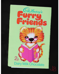 1970 Vintage Cadburys Furry Friends - Milk Chocolate Wrapper - Stripey the Tiger