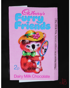 1970 Vintage Cadburys Furry Friends - Milk Chocolate Wrapper - Kim the Koala