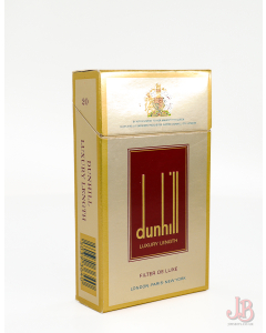 A vintage Dunhill Luxury Length 20 empty cigarette box / packet  - card paper 

