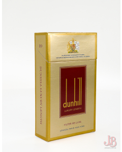 A vintage Dunhill Luxury Length 20 empty cigarette box / packet  - card paper 

