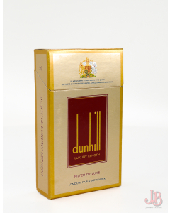 A vintage Dunhill Luxury Length 20 empty cigarette box / packet  - card paper 

