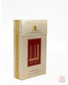 A vintage Dunhill Luxury Length 20 empty cigarette box / packet  - card paper 

