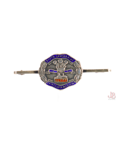 WWI Silver enamel sweetheart brooch South Lancashire Prince of Wales Volunteers