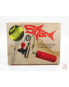 Vintage rare used Harden Shark CO2 powered model aircraft engine - Twin Tank