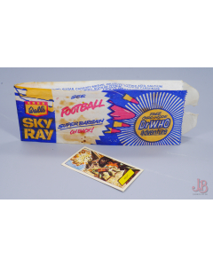 Vintage 1960s Walls Ice-cream wrapper - SKY RAY + no 15 Dr. Who Adventure Card