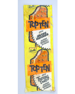 Vintage 1960's used Walls Ice-cream wrapper / packet - TOP TEN