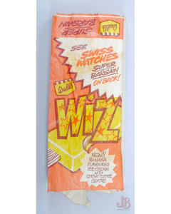 Vintage 1960's used Walls Ice-cream wrapper / packet - WIZZ - BANANA FLAVOURED