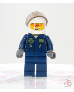 Lego minifigure cty0535 Swamp Police - Helicopter Pilot, Flight Suit with Badge