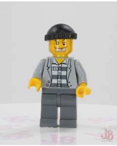 Lego minifigure cty0206 Police - Jail Prisoner Jacket Prison Stripes Town City
