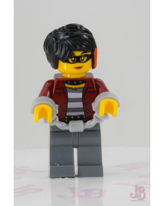 Lego minifigure cty1123 Police Crook, Female - Daisy Kaboom Town / City / Police