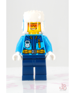 Lego minifigure cty0928 Arctic Explorer  Ushanka Hat Orange Sunglasses Town City