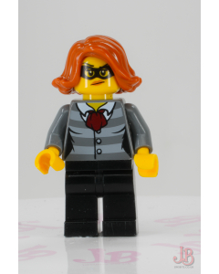 Lego minifigure cty0753 Police - City Bandit Female, Black Eye Mask Town
